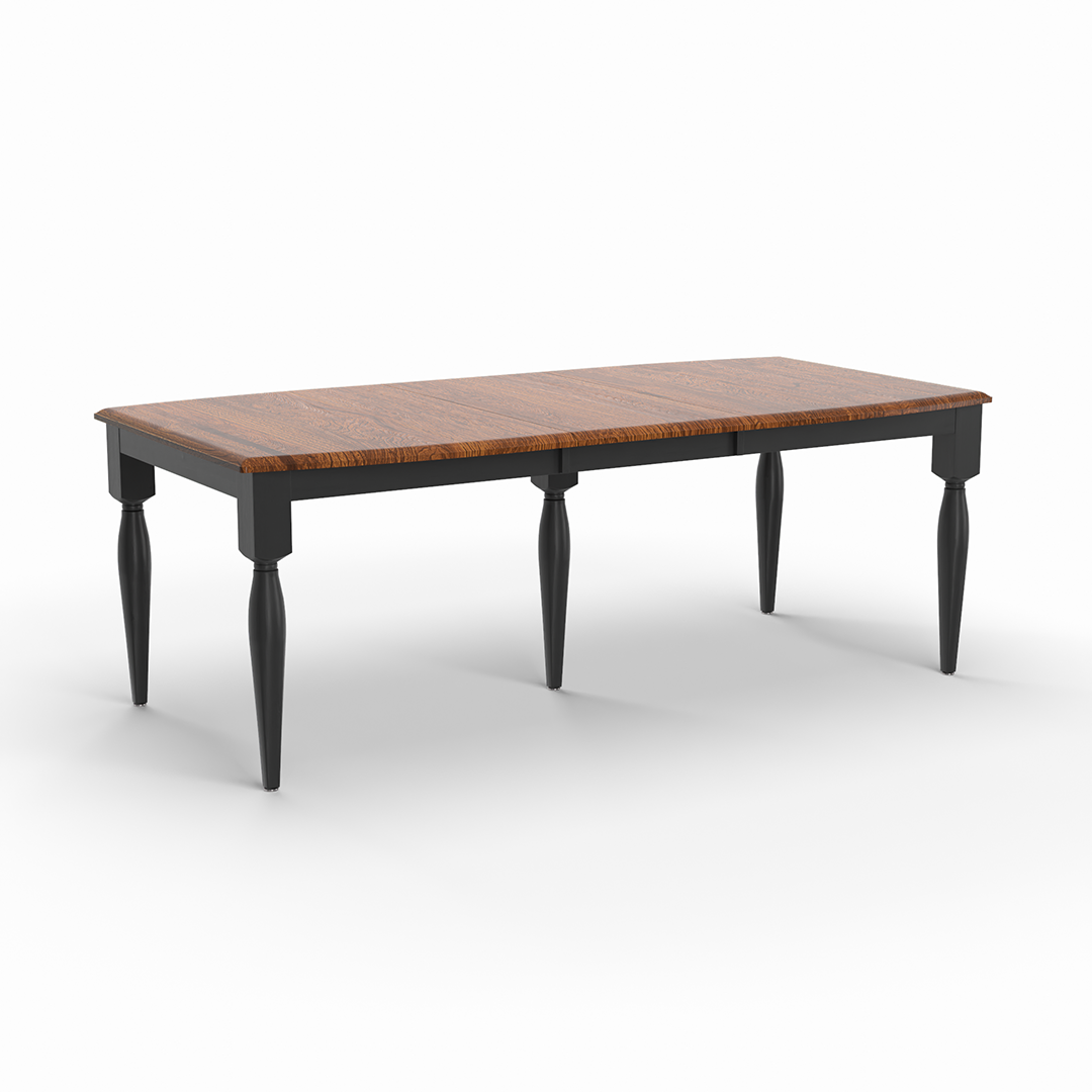 Michael's Elm Dining Table - Solid Wood Farmhouse Dining Table for 6 - Rustic Kitchen Table for Dining Room, Kitchen & Breakfast Nook
