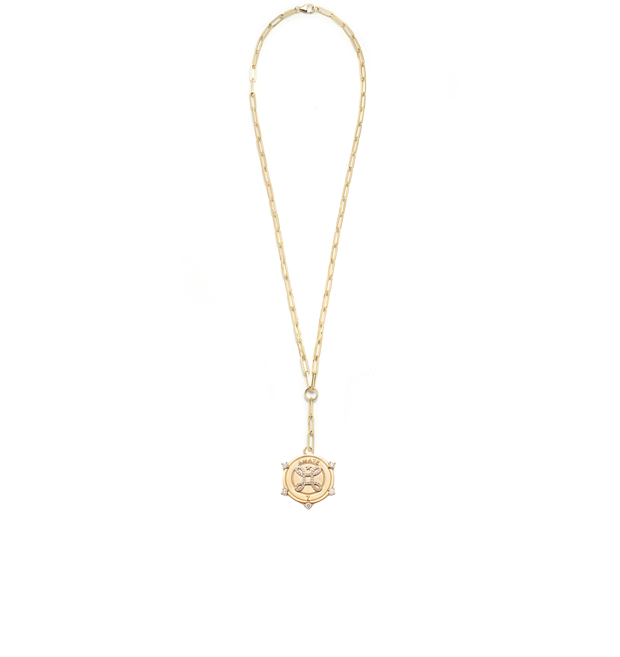 Amate True Love Classic Fob Clip Extension Chain Necklace - Elegant Jewelry for Women, Perfect Gift for Valentine's Day, Anniversary & Special Occasions