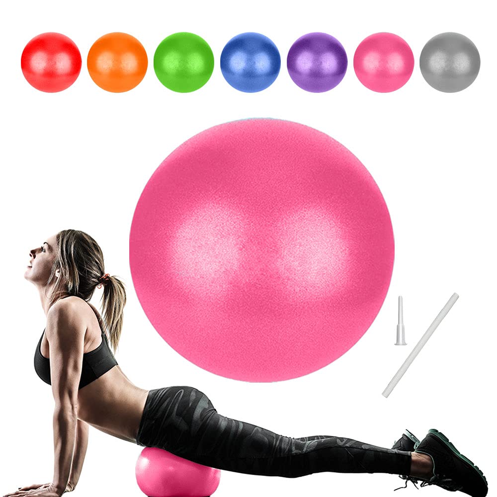 **22cm Anti-Burst Pilates Ball for Yoga, Gym & Therapy – Ergonomic Fitness Ball for Office, Kids & Balance Training – Overball for Exercise, Gymnastics & Rehabilitation**    *(Perfect for Home Workouts, Physical Therapy, Posture Correction & Core Strengthening)*