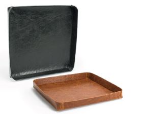 FOH Austin Square Tray Set of 4 - 10 Inch Decorative Serving Tray for Coffee Table, Dining, and Home Decor - Perfect for Entertaining, Parties, and Gift Giving
