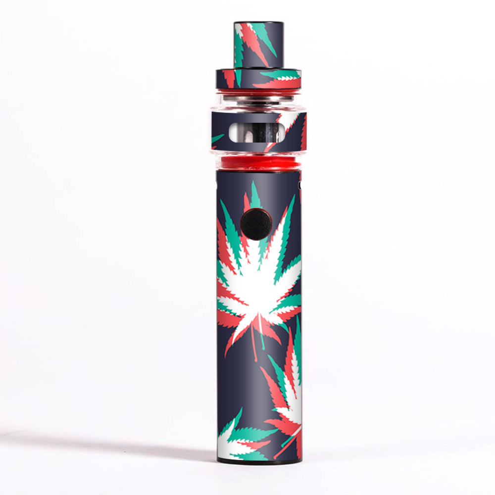 3D Holographic Week Pot Leaf Design Vape Pen - 22 LED Light Edition Skin for Discreet Smoking | Perfect for Home Use, Parties & Outdoor Activities