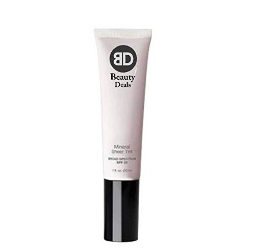 Mineral Sheer Tint SPF 20 Tinted Moisturizer - Alabaster Lightweight Foundation for Natural Coverage | Daily Sun Protection & Hydration for Flawless Skin