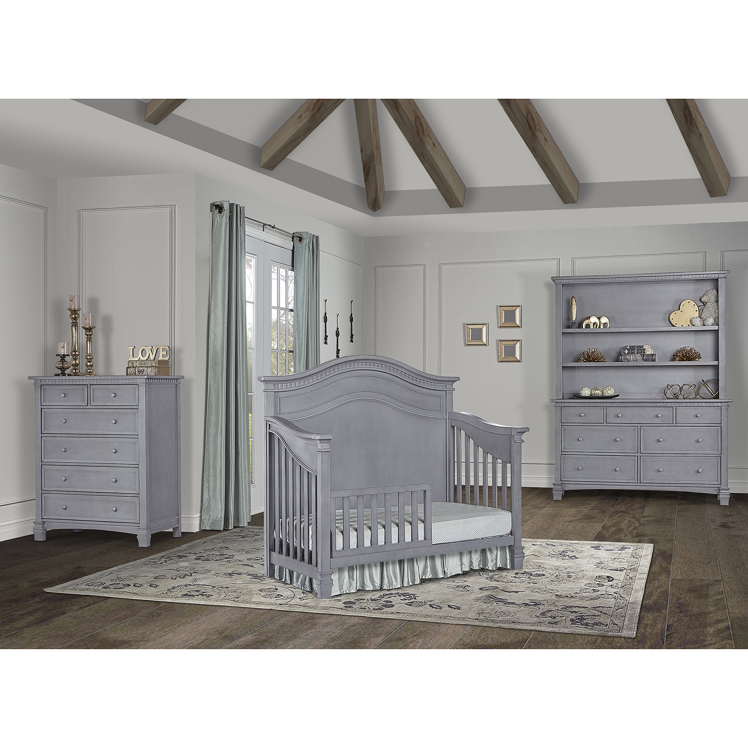 Evolur Toddler Safety Rail for Beds - Adjustable Bed Guardrail for Kids 2-5 Years - Easy Installation Baby Bed Rail for Toddler Beds, Cribs & Twin Beds (Perfect for Nursery, Daycare & Travel Use)