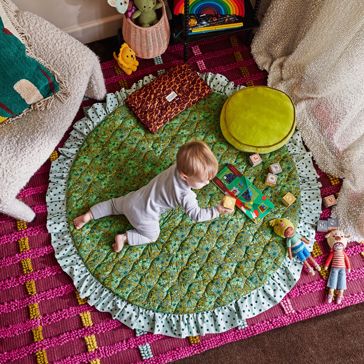 Odette Waterproof Changing Pad - Soft & Portable Baby Diaper Mat for Nursery, Travel & On-the-Go Use