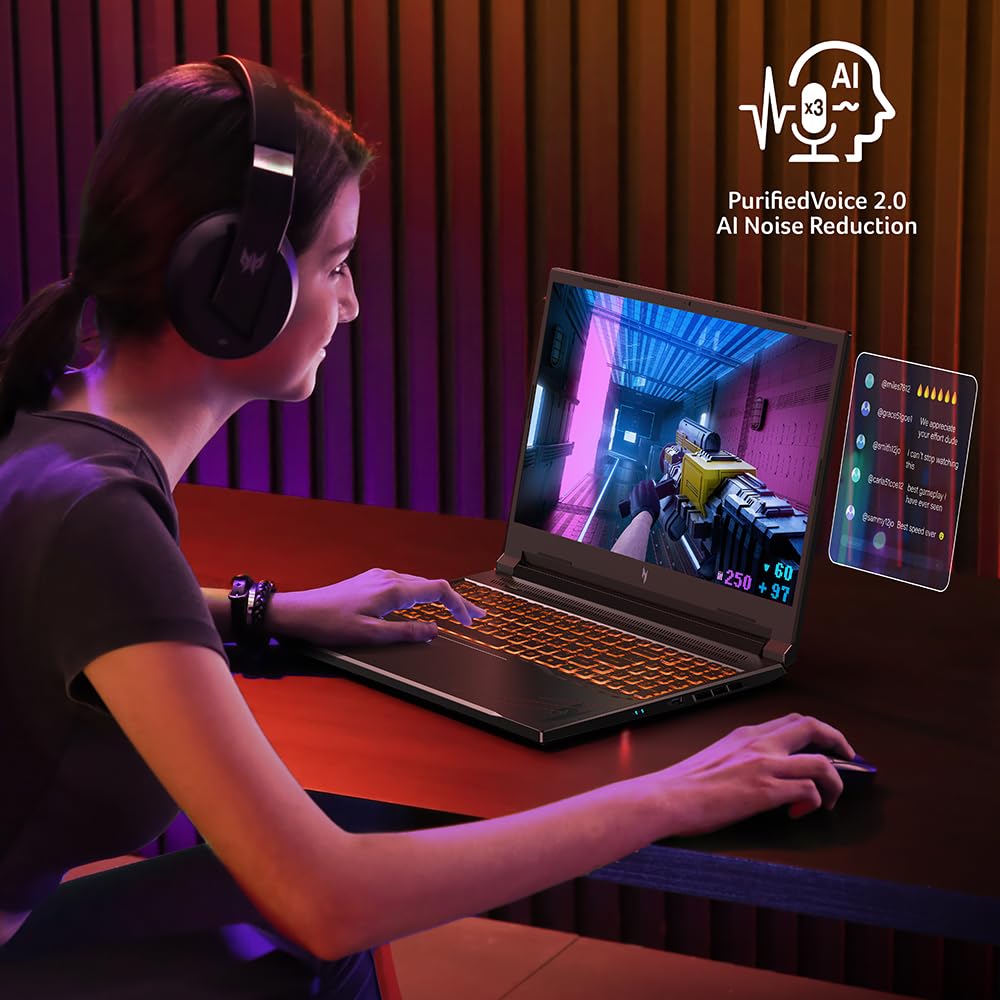 Acer Nitro V Gaming Laptop - Intel Core i7-14650HX, NVIDIA RTX 4060 (233 AI TOPS), 16