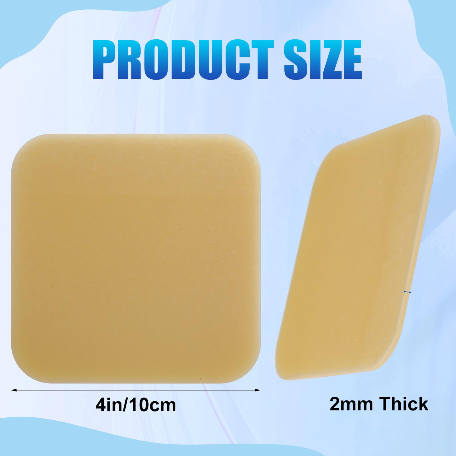 Geiserailie 20 Pcs 4x4 Inch Ostomy Skin Barrier Strips - Stoma Protective Sheets for Colostomy & Ileostomy Care | Elastic Adhesive Skin Barrier for Comfort & Leak Prevention | Ideal for Daily Use, Travel & Active Lifestyle