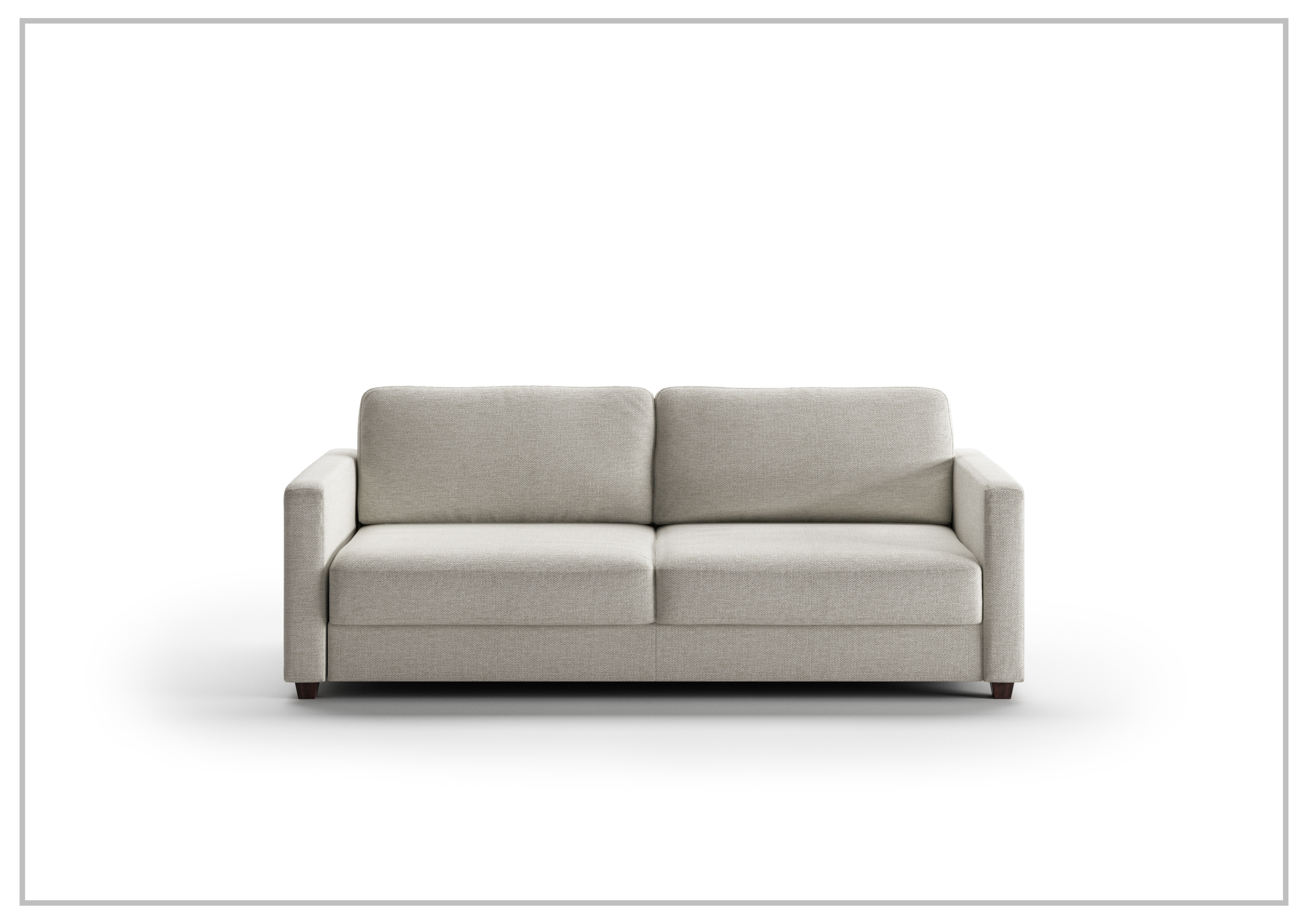 Luonto Emery Full XL Fabric Sleeper Sofa with Easy Deluxe Function - Convertible Sofa Bed for Small Spaces, Guest Room & Apartment Living - Comfortable Modern Furniture for Home & Office Use