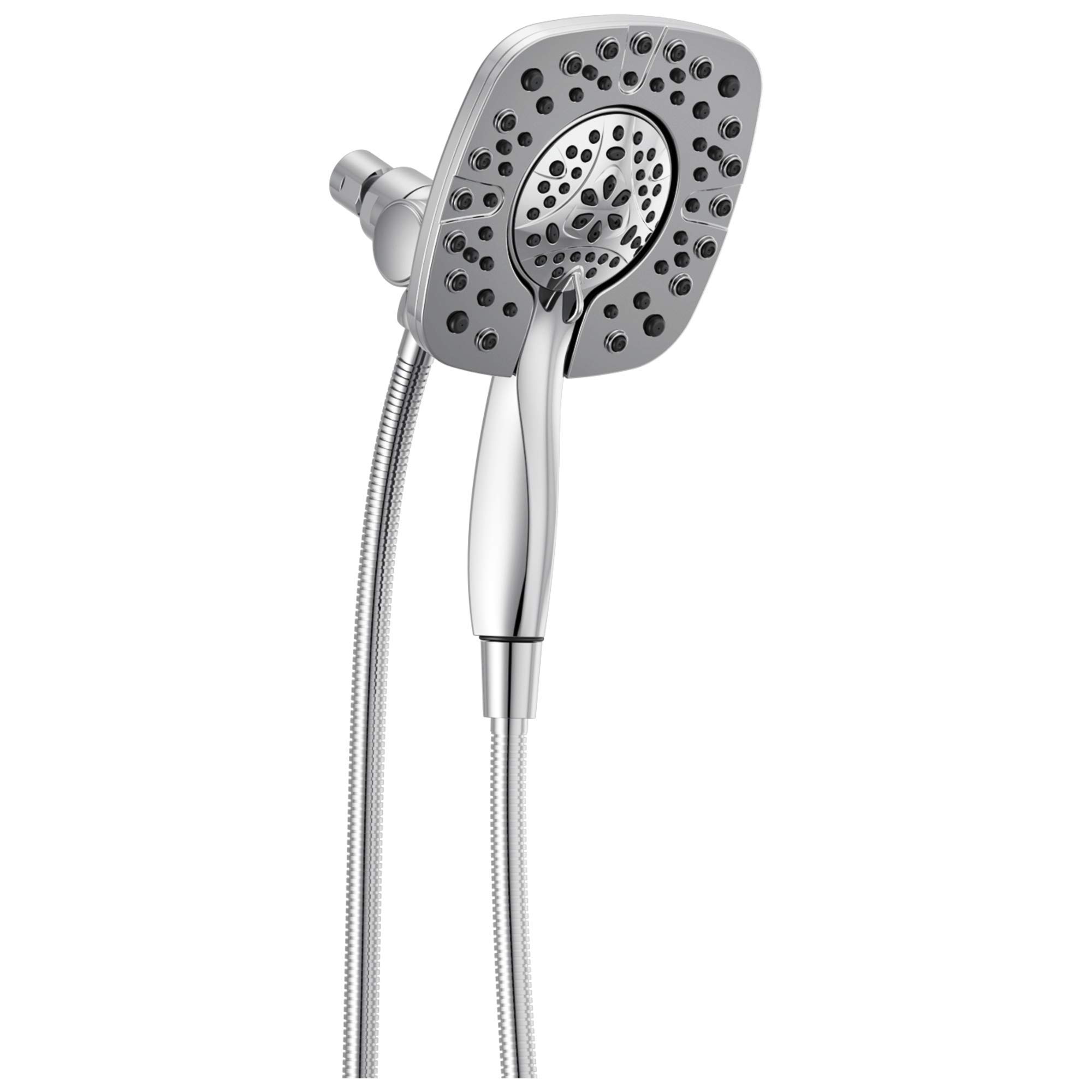 Delta Faucet 4-Spray In2ition Dual Shower Head with Handheld Spray - Chrome Shower Head with Hose - Detachable Shower Head for Bathroom, Spa & RV Use - Model 58498