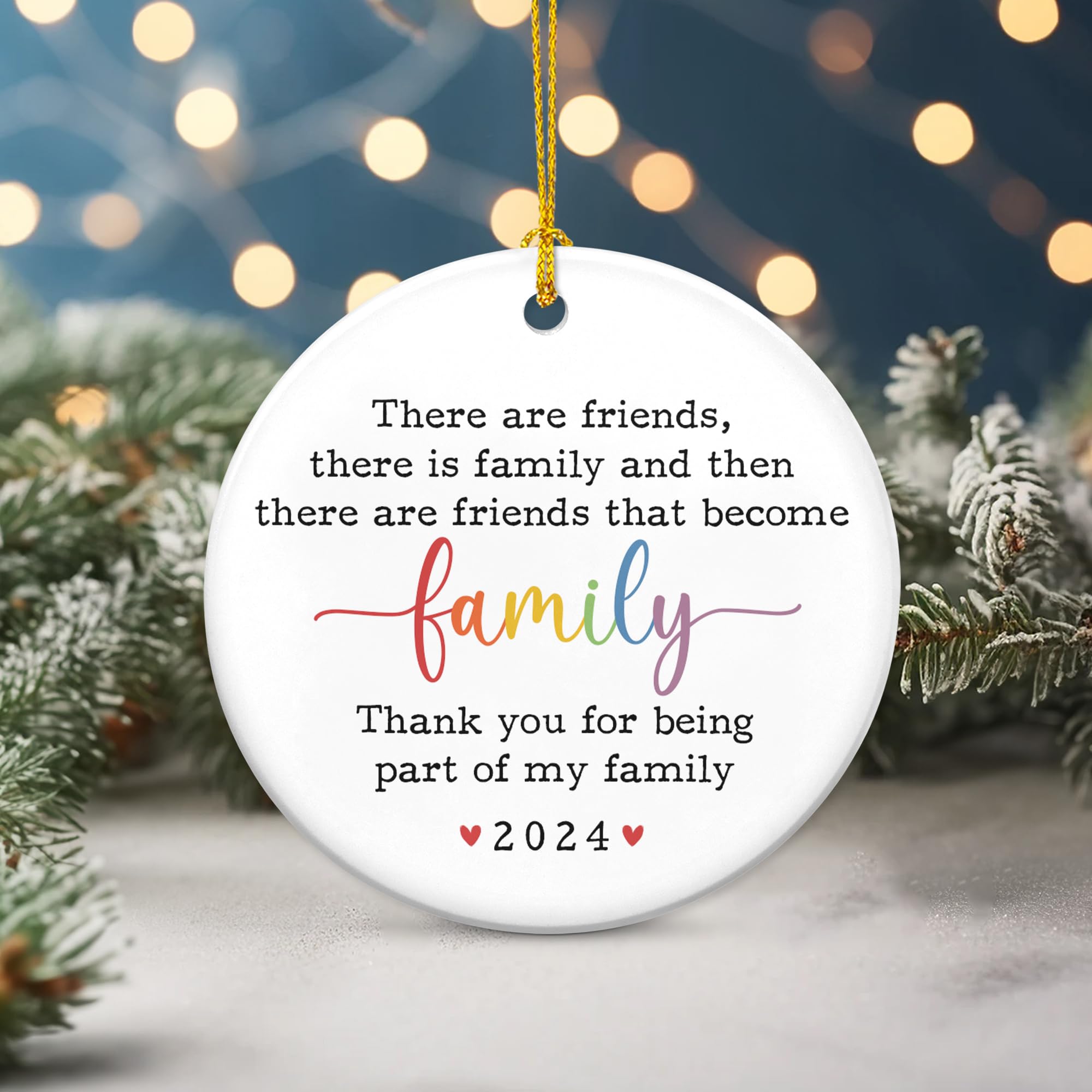 Best Friendship Gifts for Women - 2024 Christmas Ornaments & Birthday Presents for Female Friends, BFF Gifts, Ceramic Tree Decorations - Perfect for Holiday Decor, Party Favors, and Special Occasions