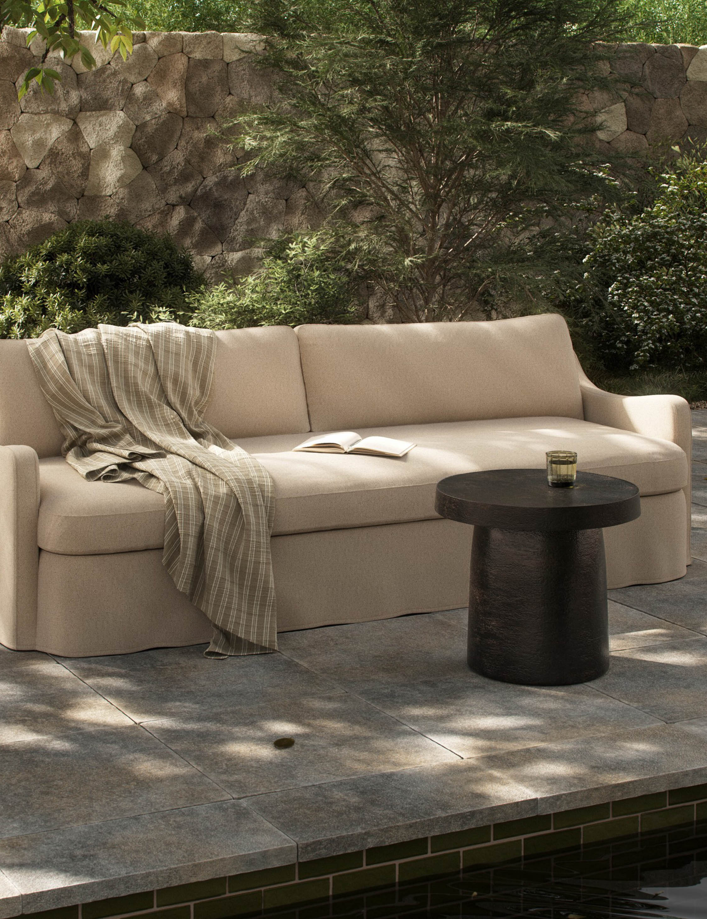 Aurelia Indoor Outdoor Sofa - Modern Sectional Couch by Amber Lewis x Four Hands - Perfect for Living Room, Patio, and Backyard Relaxation