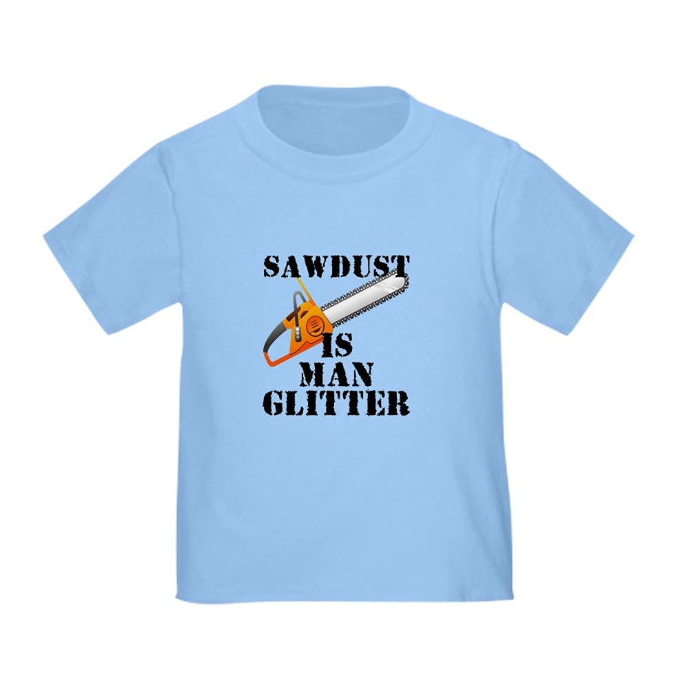 Funny Toddler T-Shirt - Sawdust is Man Glitter Graphic Tee for Boys & Girls | Perfect for Playdates, Birthday Gifts & Family Outfits