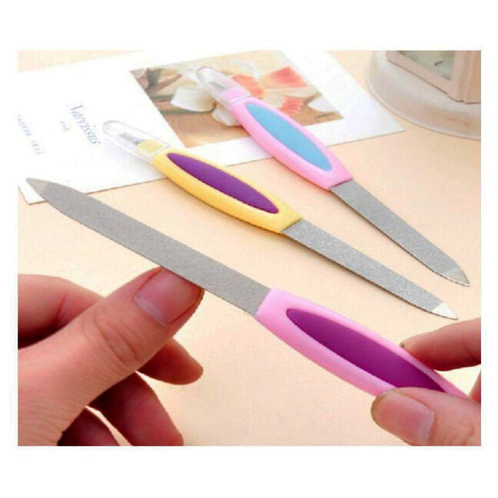 Hanumex® 2-in-1 Nail File Shaper & Cuticle Trimmer Set - Professional Manicure Pedicure Tool for Home & Salon Nail Care | Perfect for DIY Nail Art, Grooming & Travel Essentials