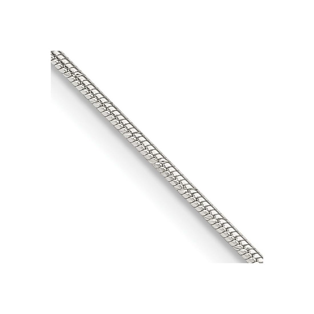 925 Sterling Silver D-Cut Snake Chain Necklace for Women & Men - Adjustable Lengths (16