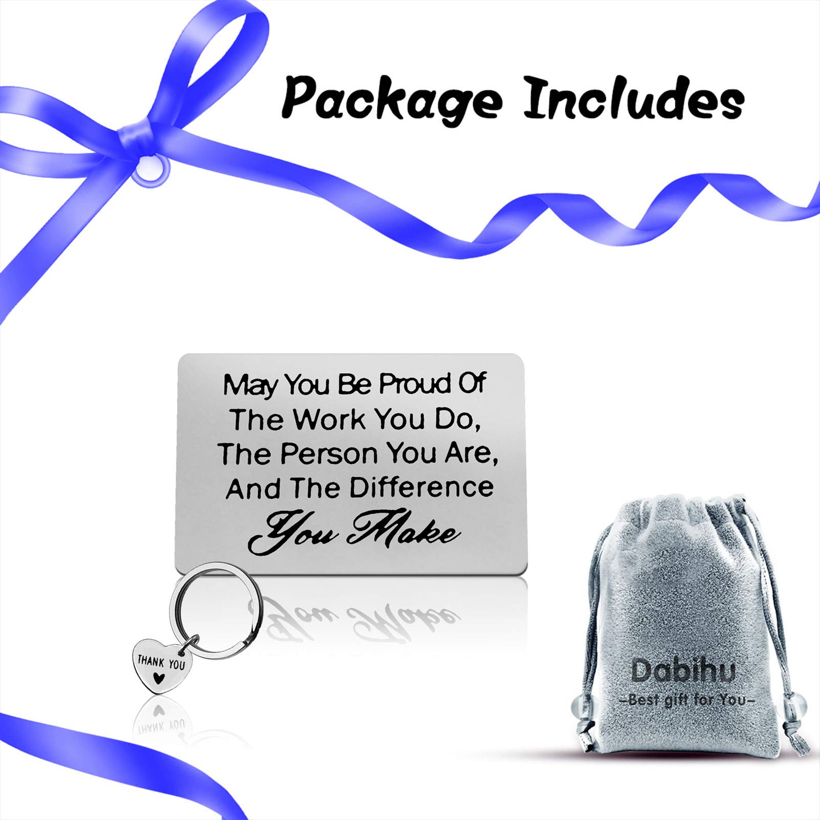 Engraved Thank You Gift Card for Employees, Teachers, Nurses - Perfect for Appreciation & Farewells