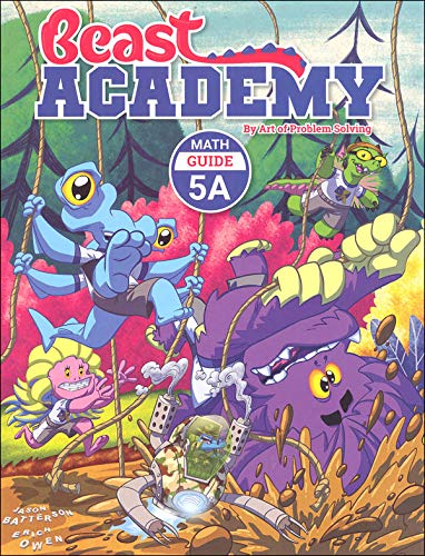 Beast Academy Grade 5 Complete Math Books Set - 8 Workbooks (5A,5B,5C,5D Guides & Practice) for Kids Learning | Homeschool & Classroom Math Curriculum