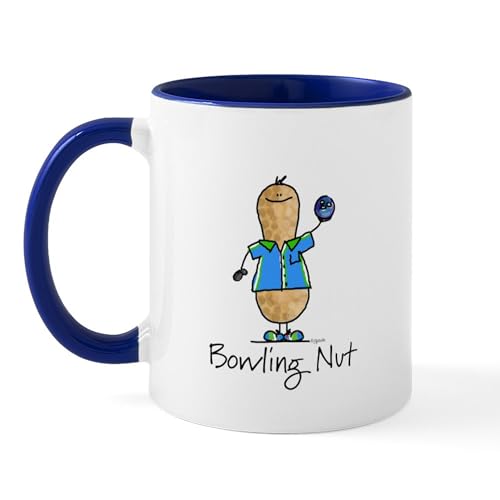 White/Navy Inside - Bowling Nut Mug