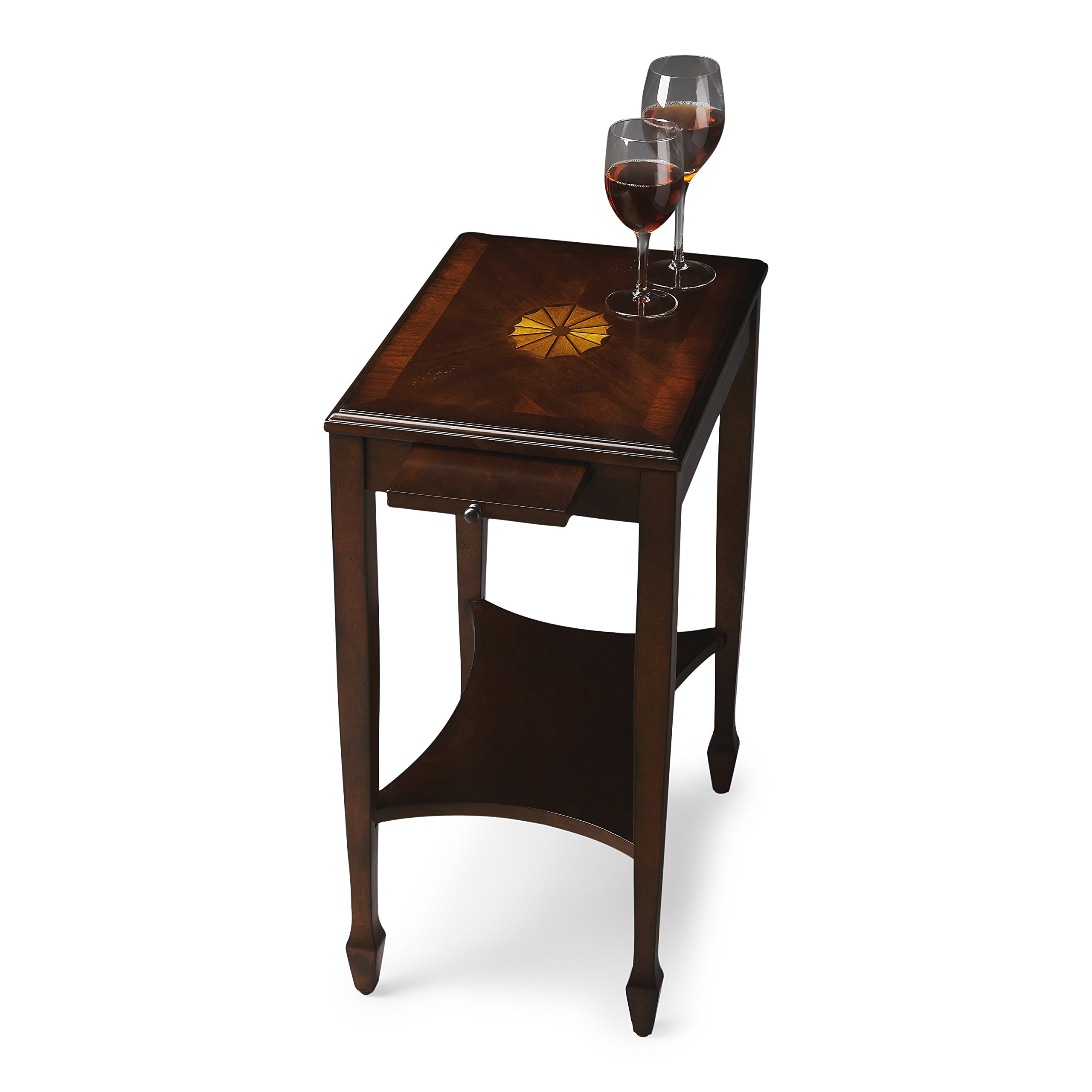 Butler Gilbert Plantation Cherry Wood Side Table - Elegant End Table for Living Room, Bedroom & Office Decor