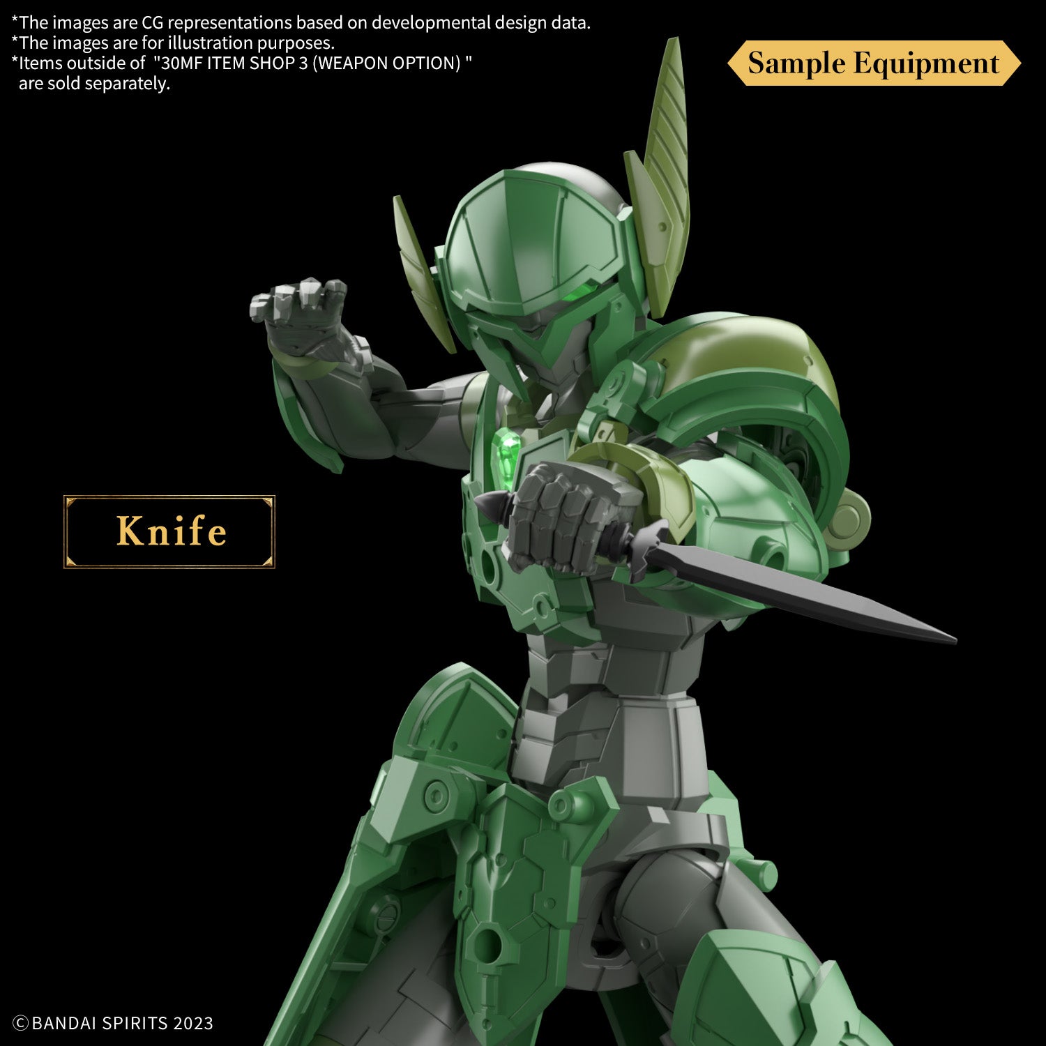 Bandai 30 Minutes Fantasy 30MF 1/144 Model Kit - Weapon Option Accessory Set for Customizing & Display | Perfect for Gundam Builders & Anime Collectors