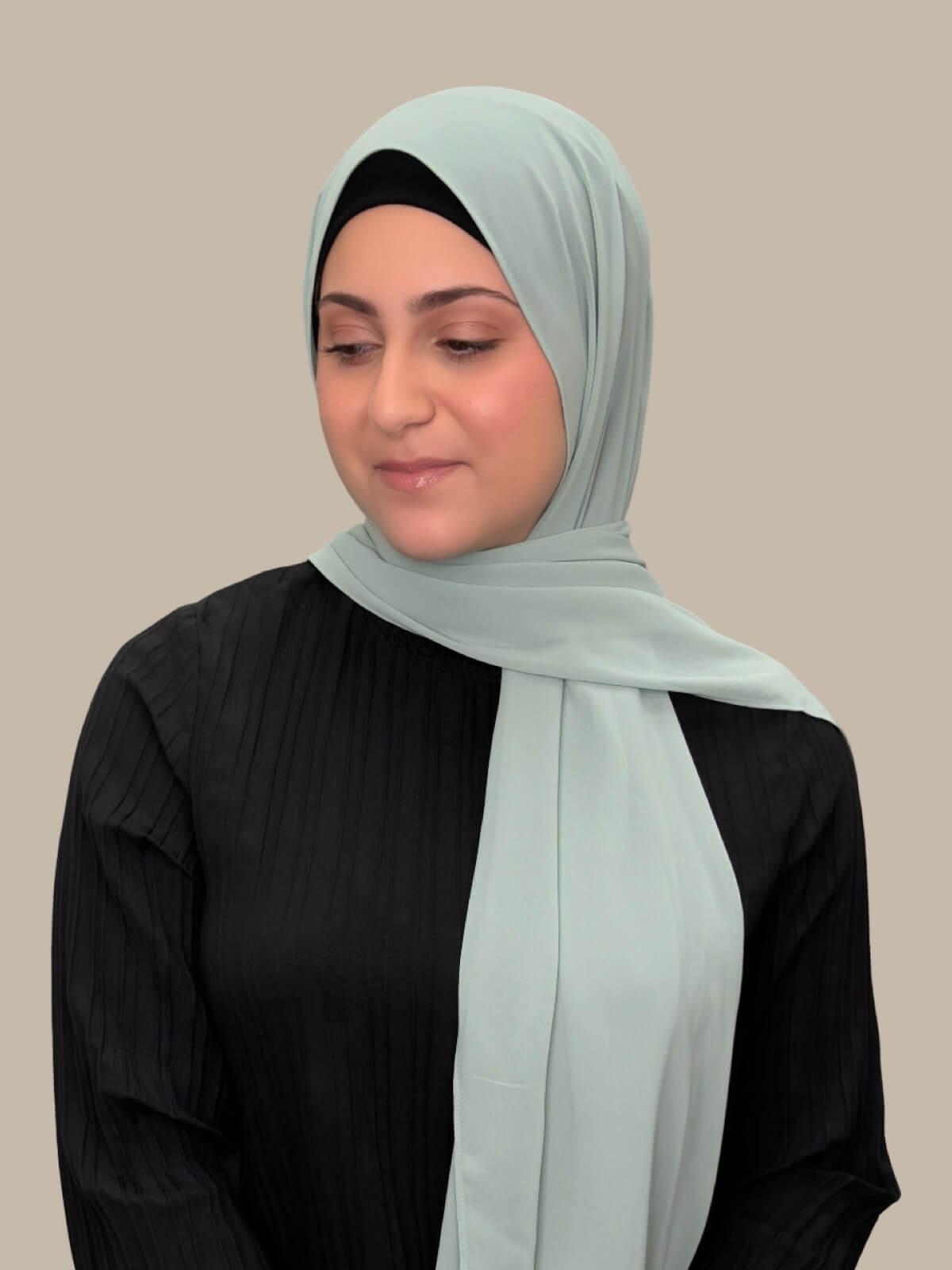 Luxury Chiffon Hijab for Women - Modish Girl Bayleaf Scarf - Perfect for Daily Wear, Prayer, and Special Occasions