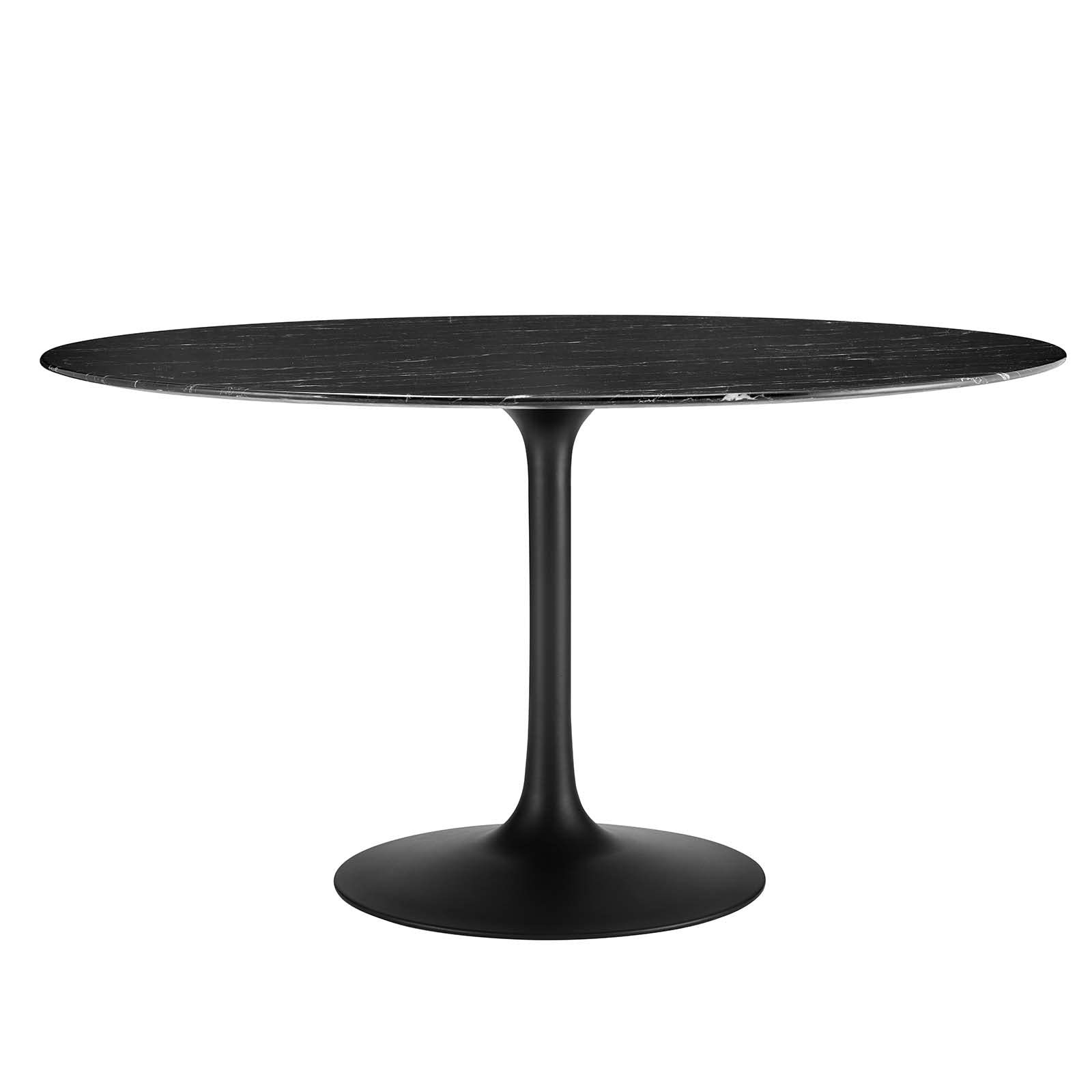 Modway Lippa 54-Inch Modern Dining Table in Black - Perfect for Small Spaces, Kitchen, Dining Room & Apartment