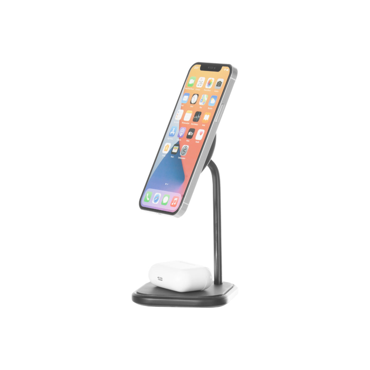 3sixT 2-in-1 Magnetic Wireless Charger Stand - Fast Charging for iPhone & Android - Perfect for Home, Office & Travel