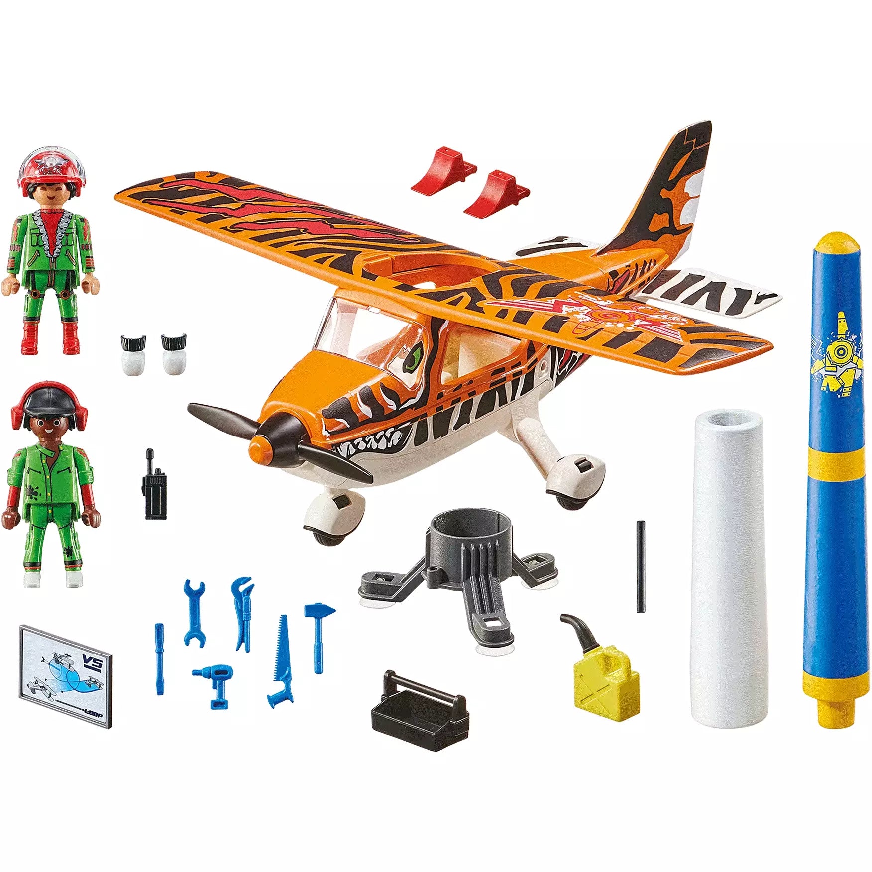 Air Stunt Show Tiger Propeller Plane 70902 - Remote Control RC Airplane Toy for Kids & Adults - Outdoor Flying Fun for Birthday Gifts & Backyard Play