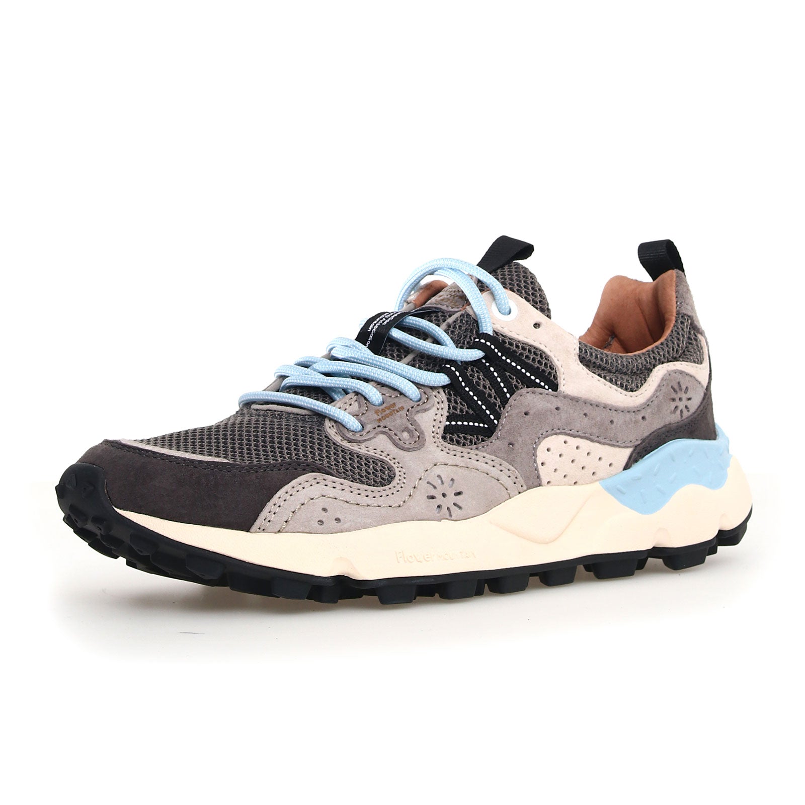 Flower Mountain Yamano 3 Unisex Sneakers - Anthracite/Beige | Comfortable Casual Shoes for Walking, Running & Everyday Wear