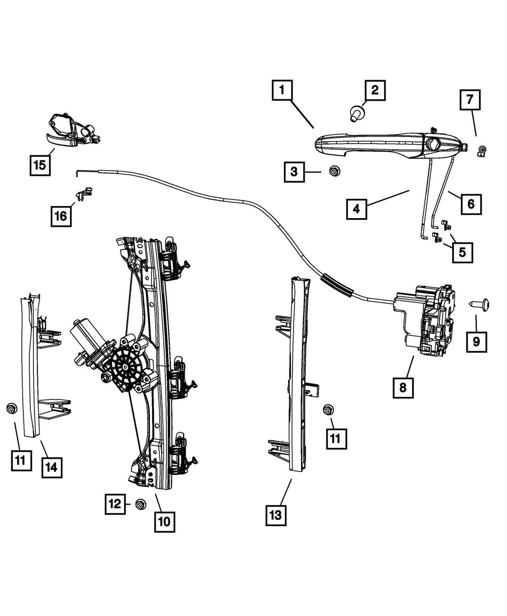 Front Door Window Regulator - Right Side Replacement Part for Smooth Window Operation | Compatible with Multiple Car Models | Perfect for DIY Auto Repair and Maintenance