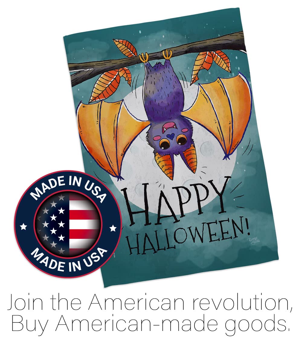 Happy Halloween Bat Flag 28