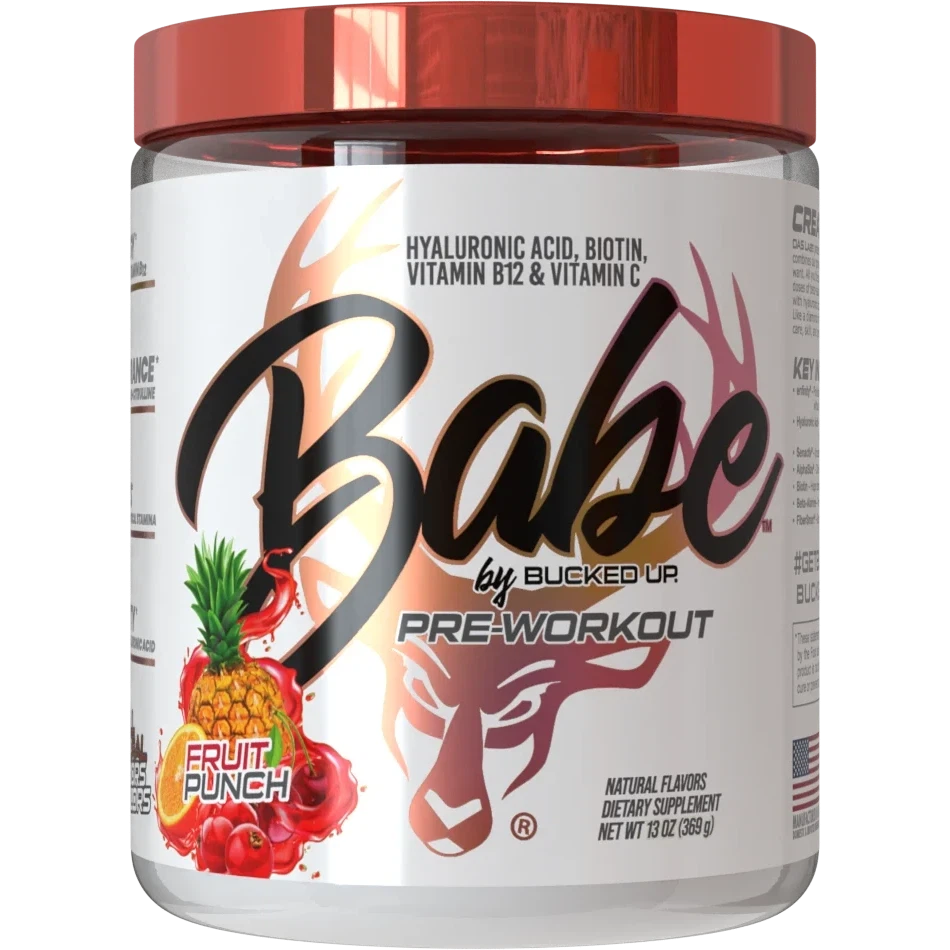 Bucked Up Babe Pre Workout Powder for Women - Energy & Focus Booster for Gym, Fitness & Weight Training - Best Female Workout Supplement for Endurance & Performance