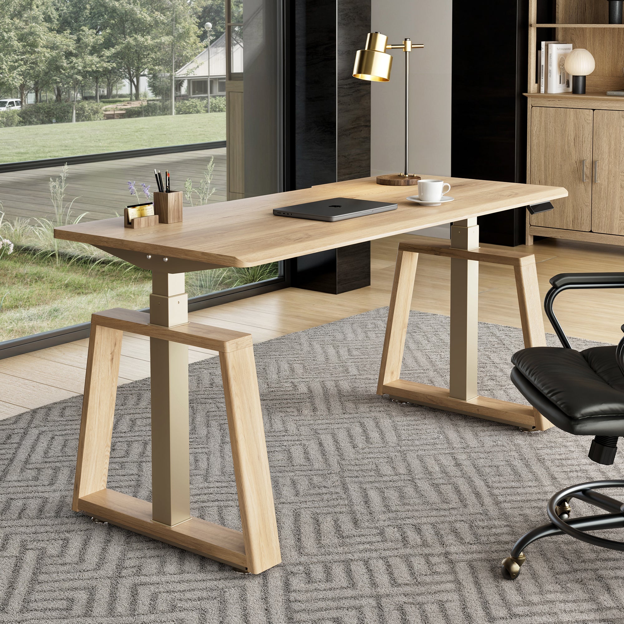 Ergonomic Adjustable Height Standing Desk - Ark Lite Electric Sit Stand Desk for Home & Office, Perfect for Work, Study & Gaming