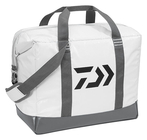Daiwa D VEC White 12 Can Coolers - Premium Insulated Beer Can Holders for Camping, Beach, Tailgating & Outdoor Parties - Keep Drinks Cold for Hours