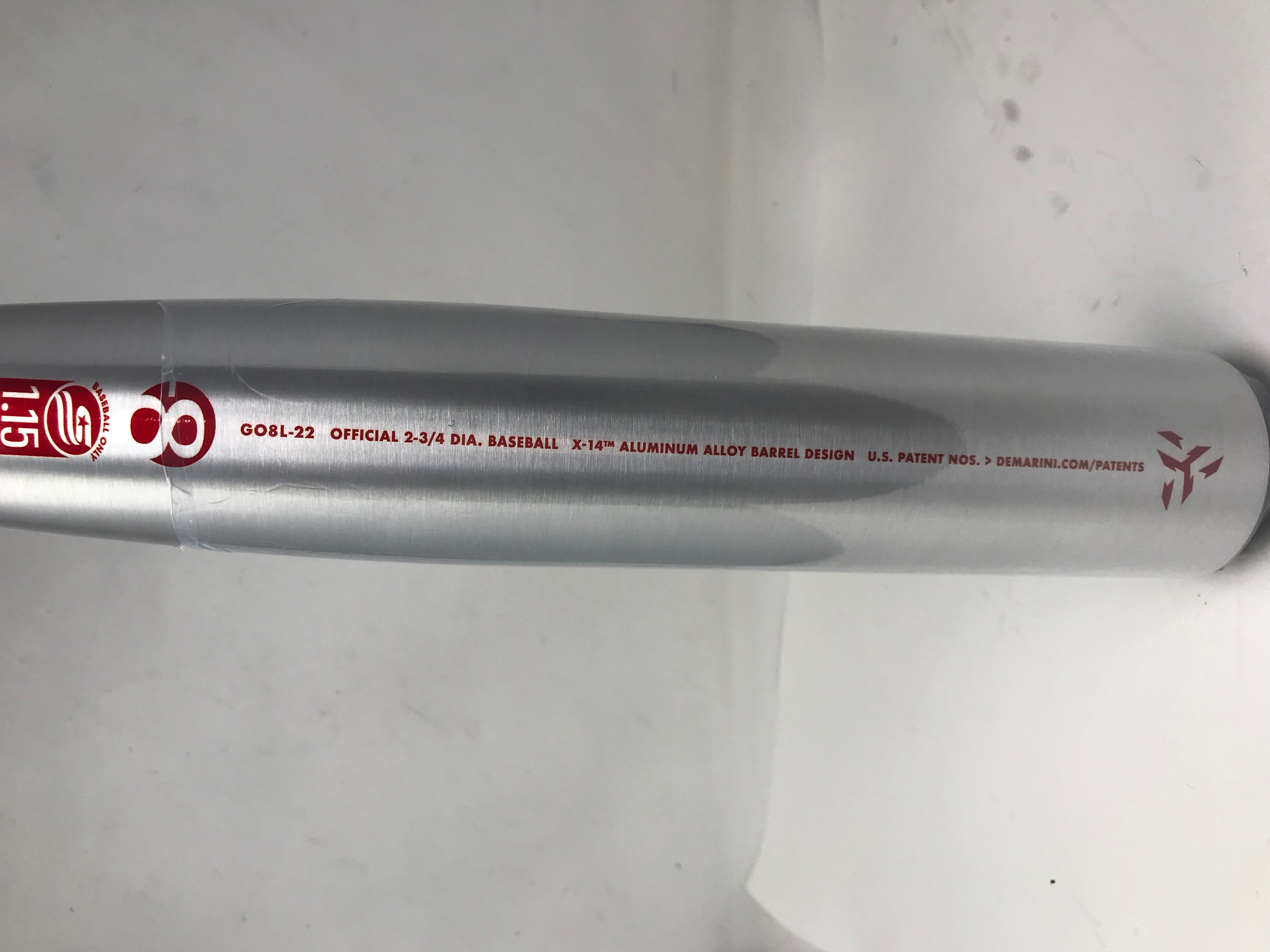 2022 DeMarini The Goods One Piece USSSA Youth Baseball Bat - Silver/Red - Lightweight & Durable for Youth Baseball Games & Training