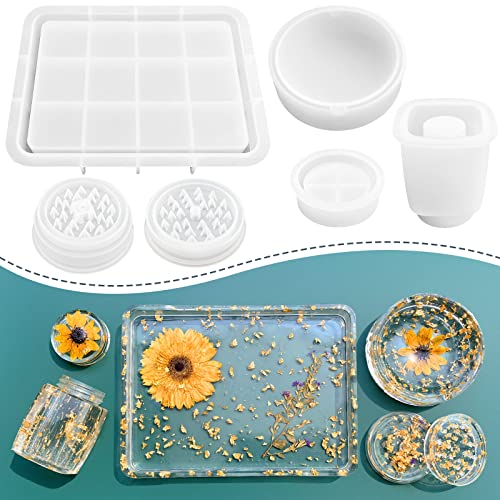 Resin tray molds set