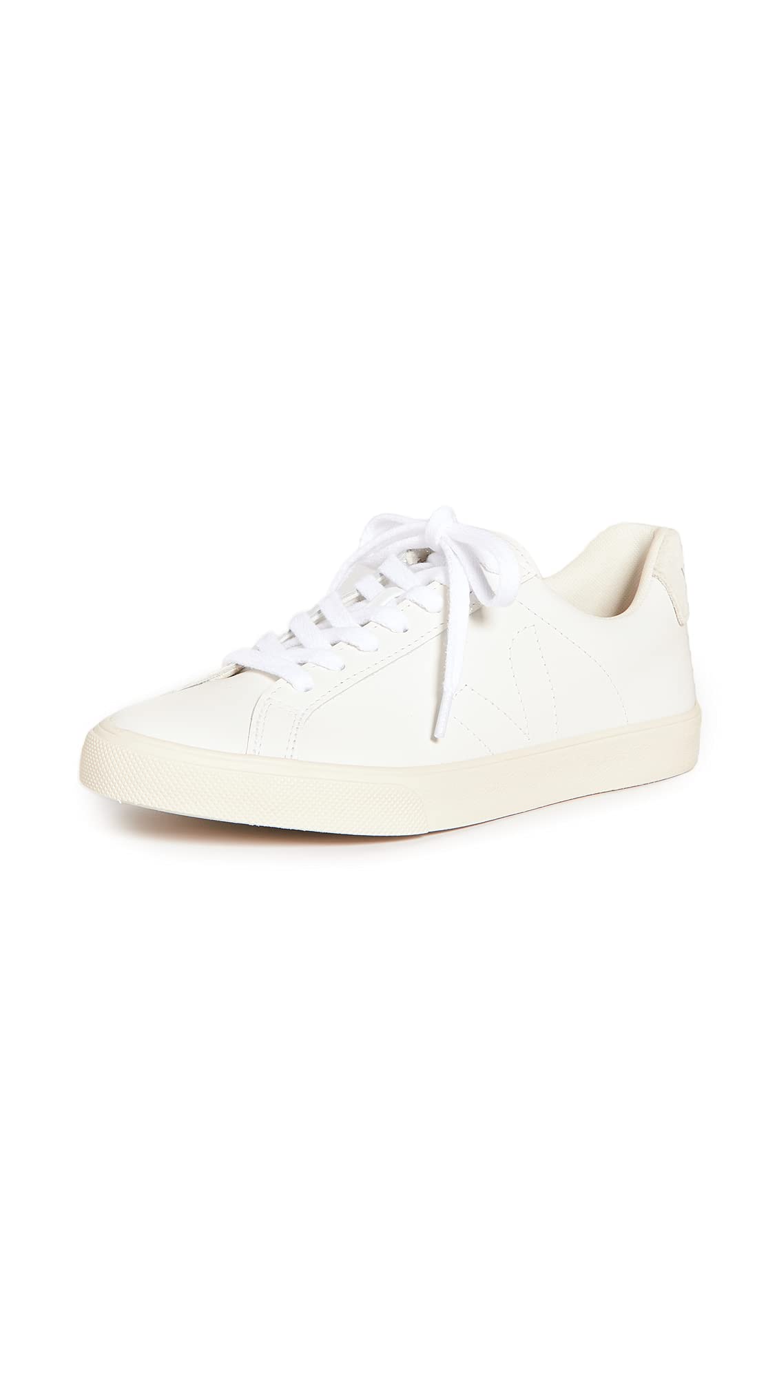Veja Women's Esplar Low Top Sneakers - White Vegan Leather Casual Shoes - Size 11 Medium (US) - Perfect for Work, Travel & Everyday Wear
