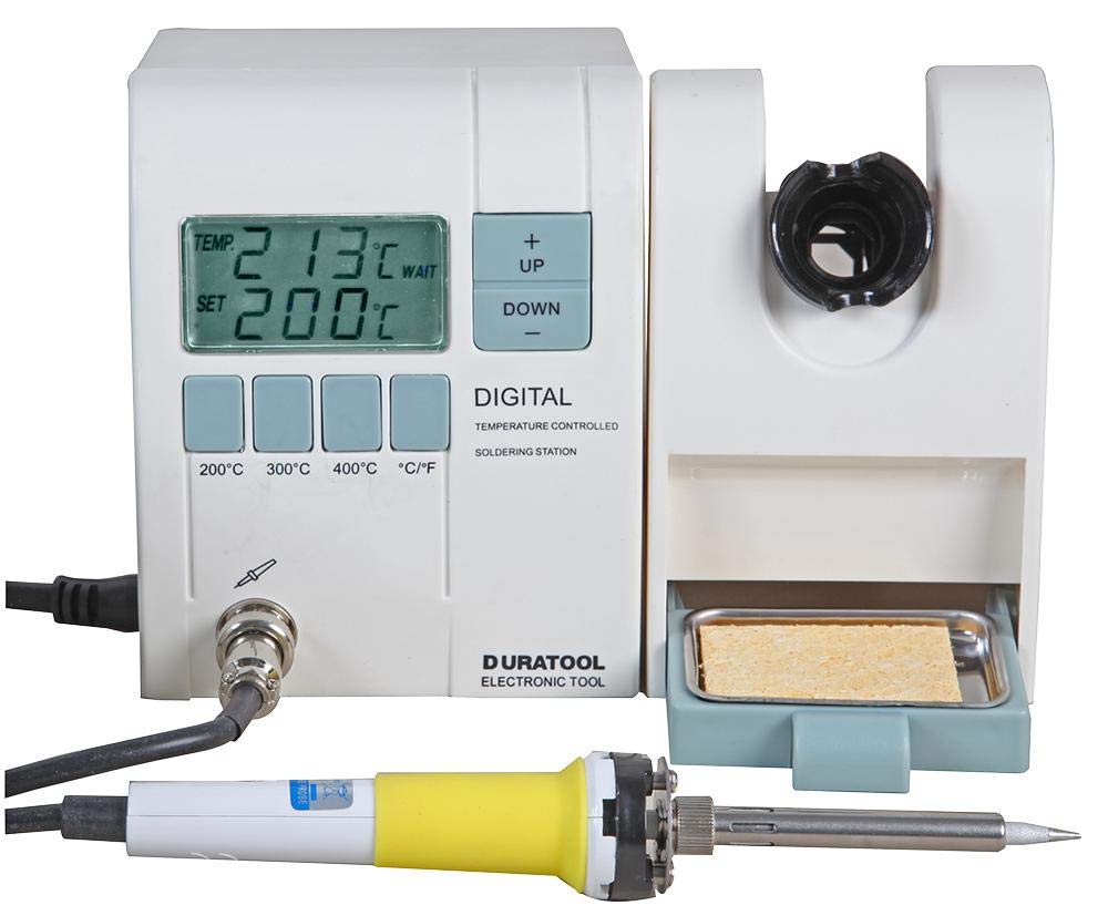 Professional 60W Soldering Station with Adjustable Temperature (200°C-450°C) & UK Plug - Perfect for Electronics Repair, DIY Projects & Home Improvement