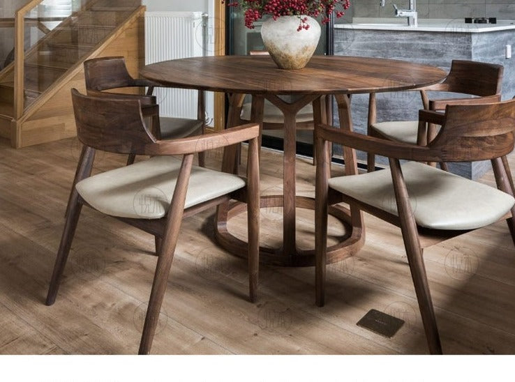 Premium Scandinavian Hardwood Dining Chair - Solid Wood Modern Kitchen & Dining Room Chair - Perfect for Home, Restaurant, and Cafe Use