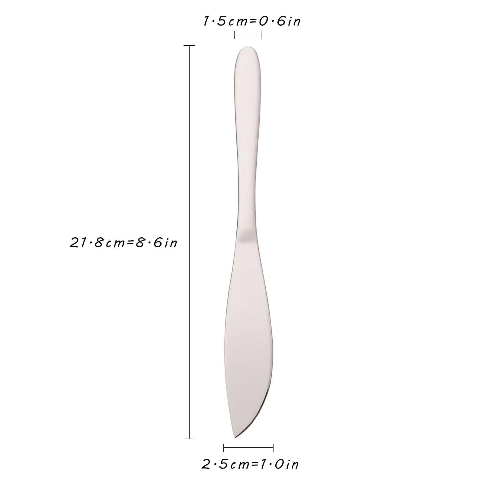 Premium 4-Piece Steak Knife Set - Stainless Steel with Shiny Silver Plating - Sharp Plain Edge Blades - Dishwasher Safe - Perfect for Steak Dinners, BBQ Parties & Fine Dining Experience