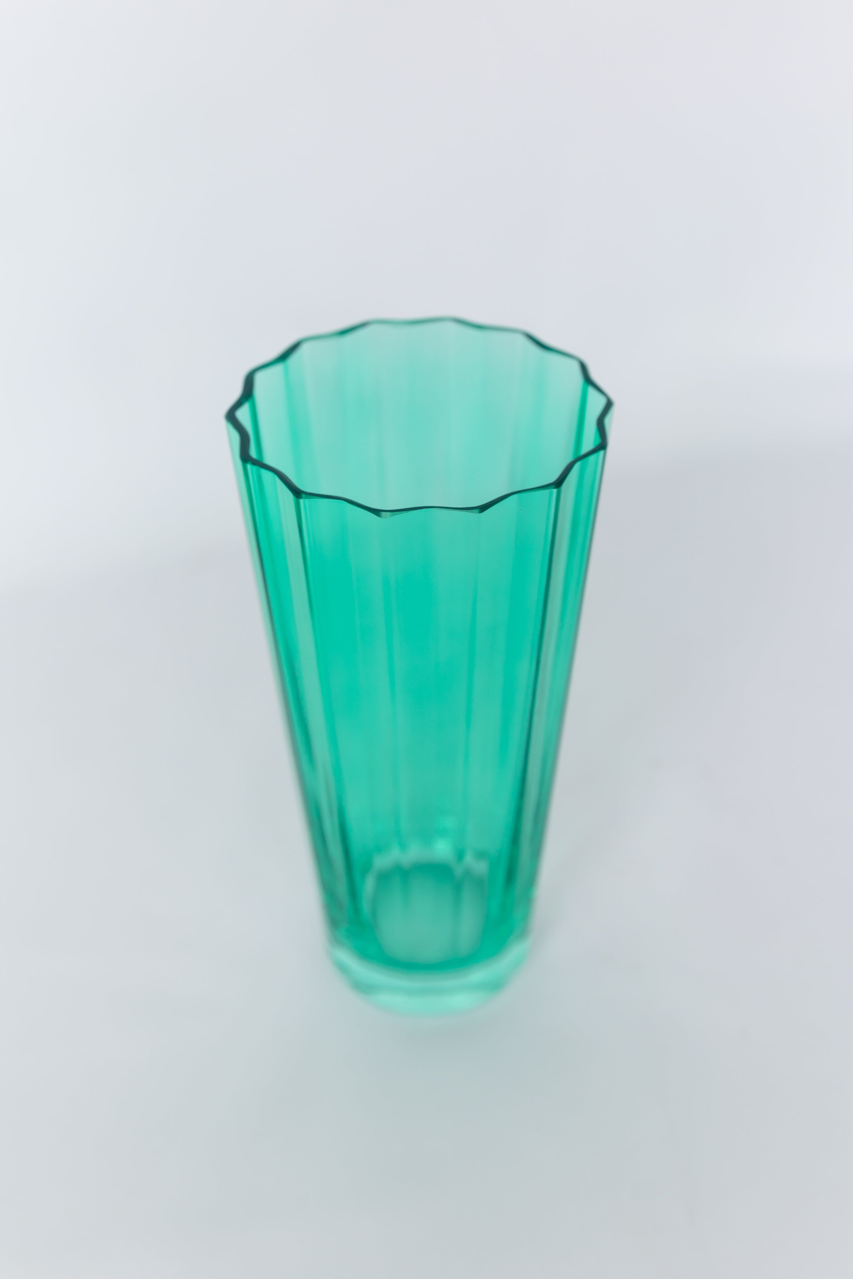 Estelle Colored Sunday Highball Glasses - Set of 6 (Kelly Green) - Perfect for Cocktails, Iced Tea & Entertaining