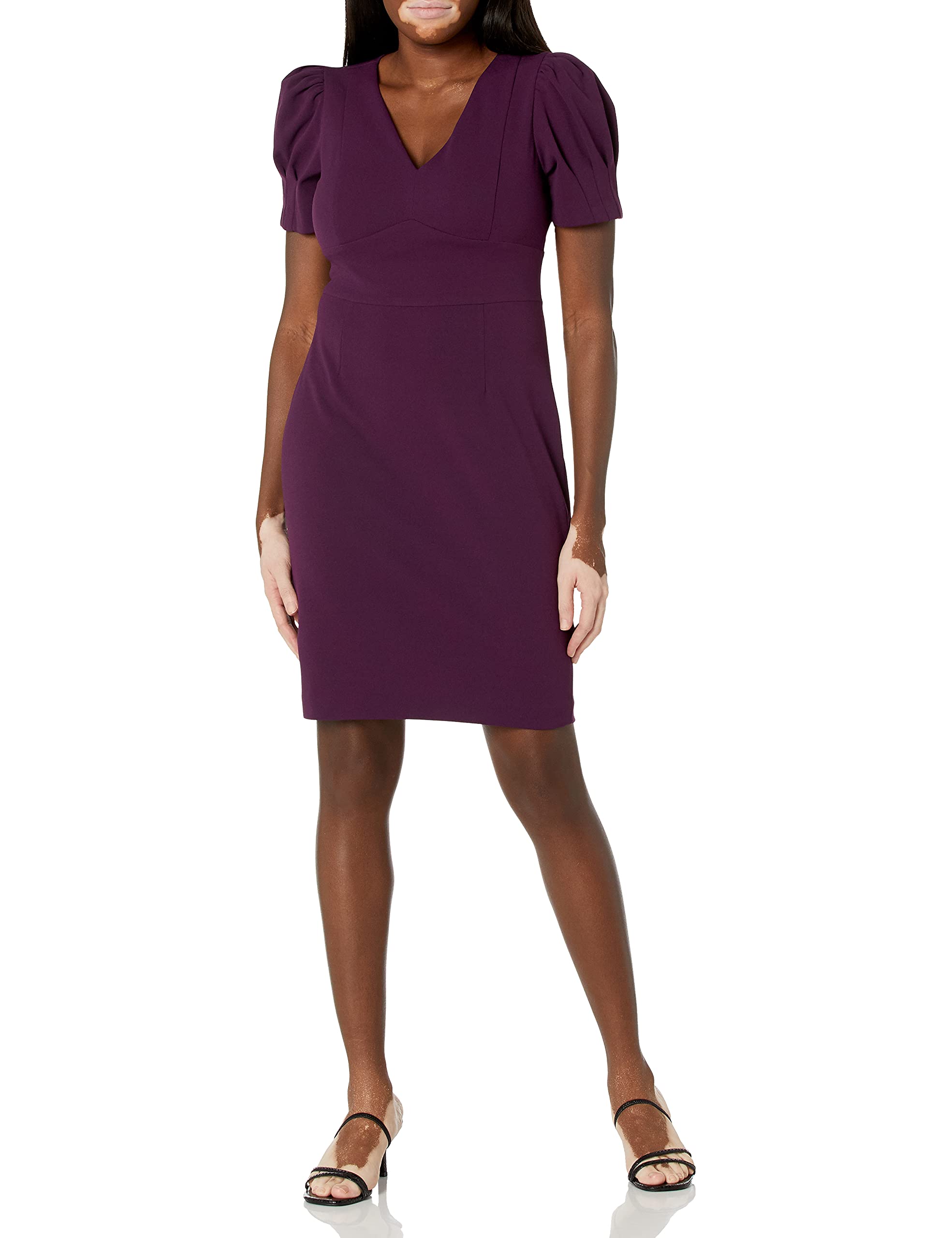 DKNY Women's Knot Sleeve Midi Shirt Dress - Stylish Casual & Office Wear for Spring & Summer