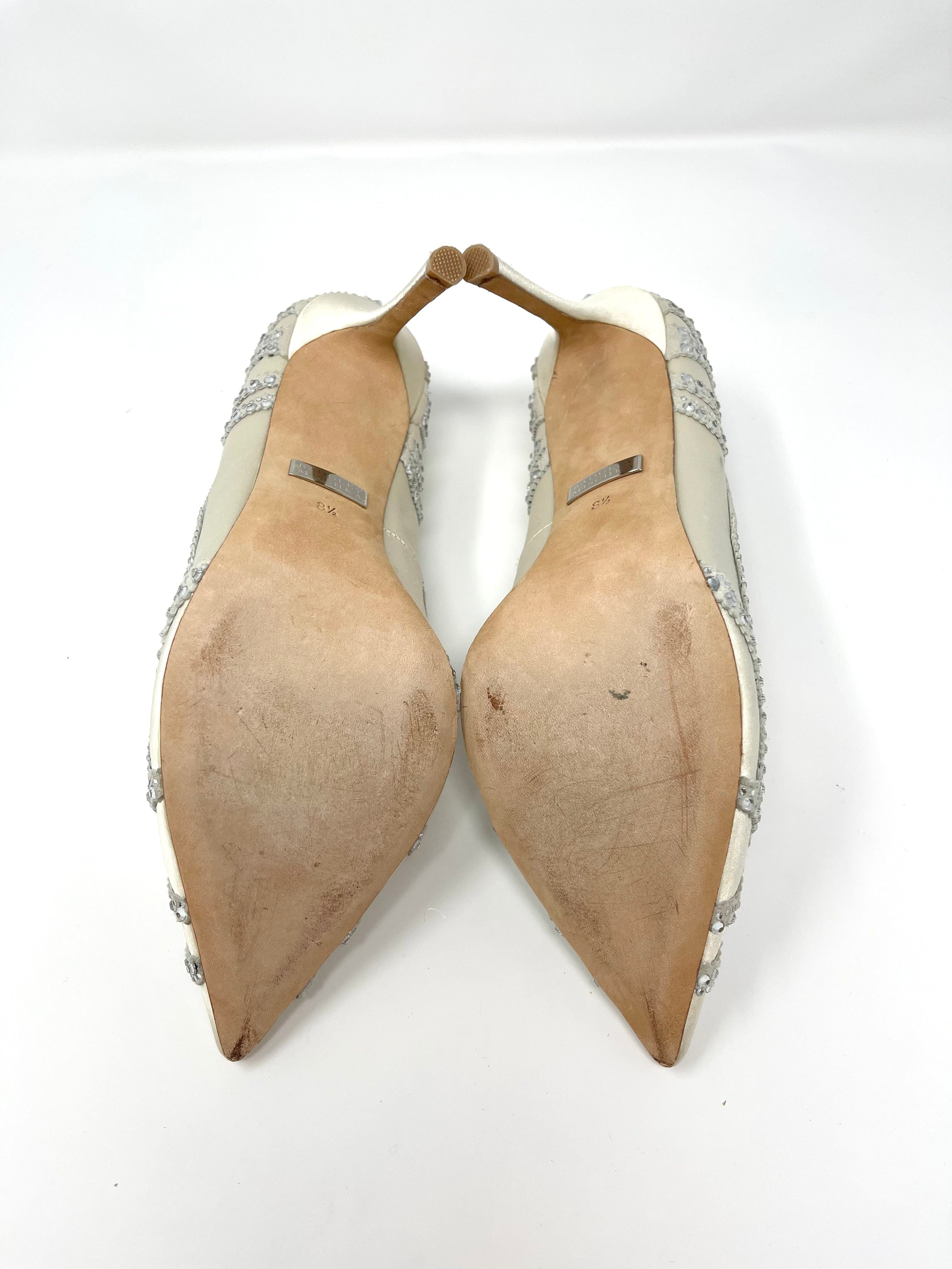 Badgley Mischka Rouge Women's Heels Size 8.5 - Elegant Evening Shoes for Parties, Weddings & Special Occasions