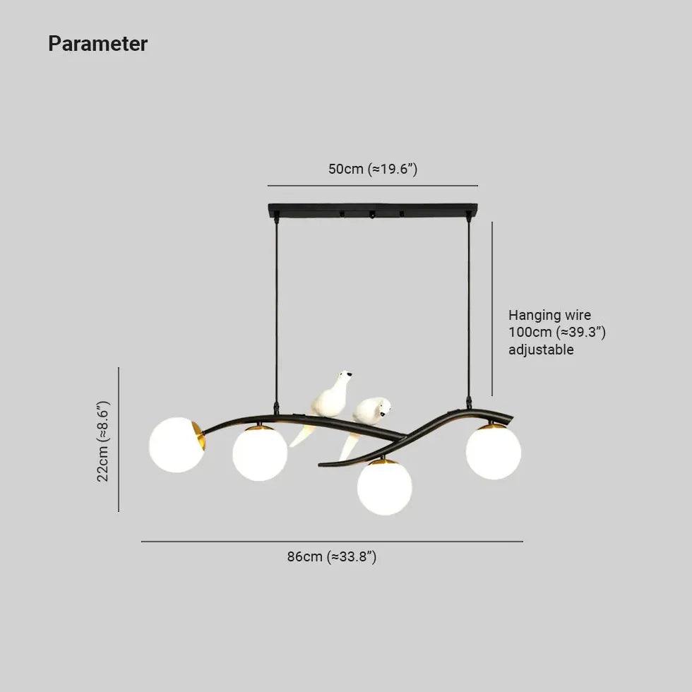 Stylish White Bird Pendant Light for Kitchen - Modern Farmhouse Ceiling Decor - Perfect for Dining Room, Bedroom, or Living Room Lighting