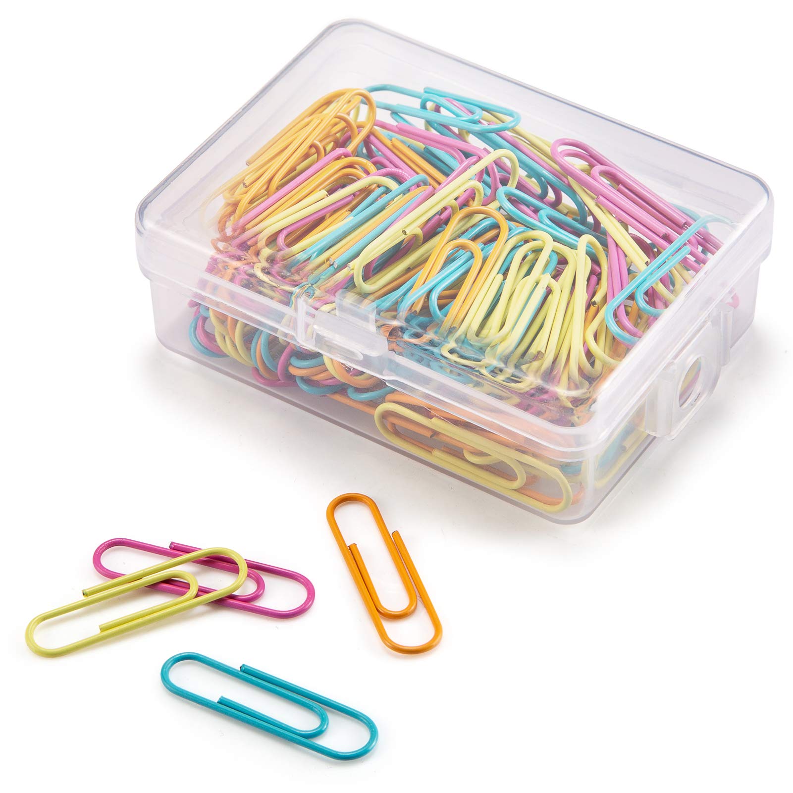 Premium 28mm Assorted Color Paper Clips - Rustproof Small Paperclips for Office, School & Document Organizing (120pcs) - Perfect for Paperwork, Filing, Notebooks & Craft Projects