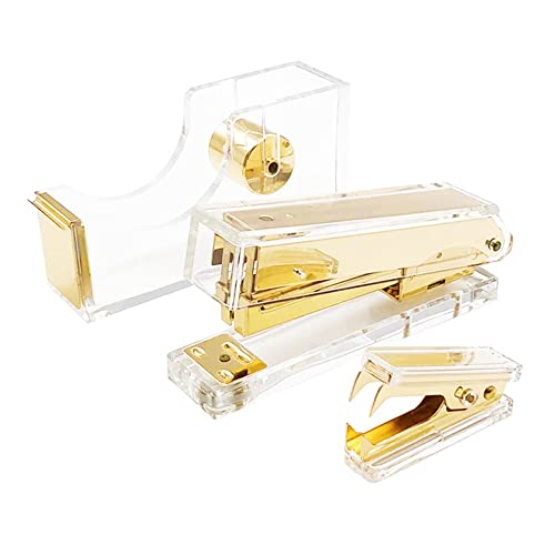 Clear Acrylic Yellow Gold Tone