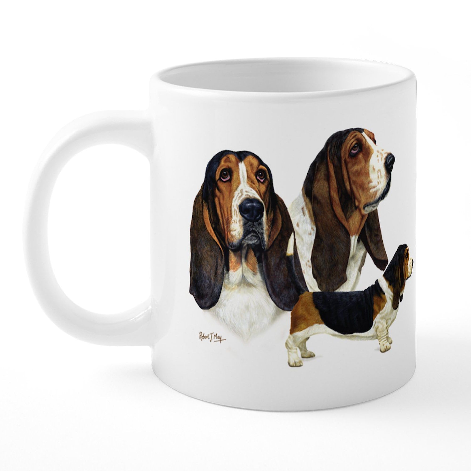 Basset Hound Coffee Mug - 20oz Large Ceramic Mega Mug for Tea & Hot Drinks - Perfect Gift for Dog Lovers & Home Office Use