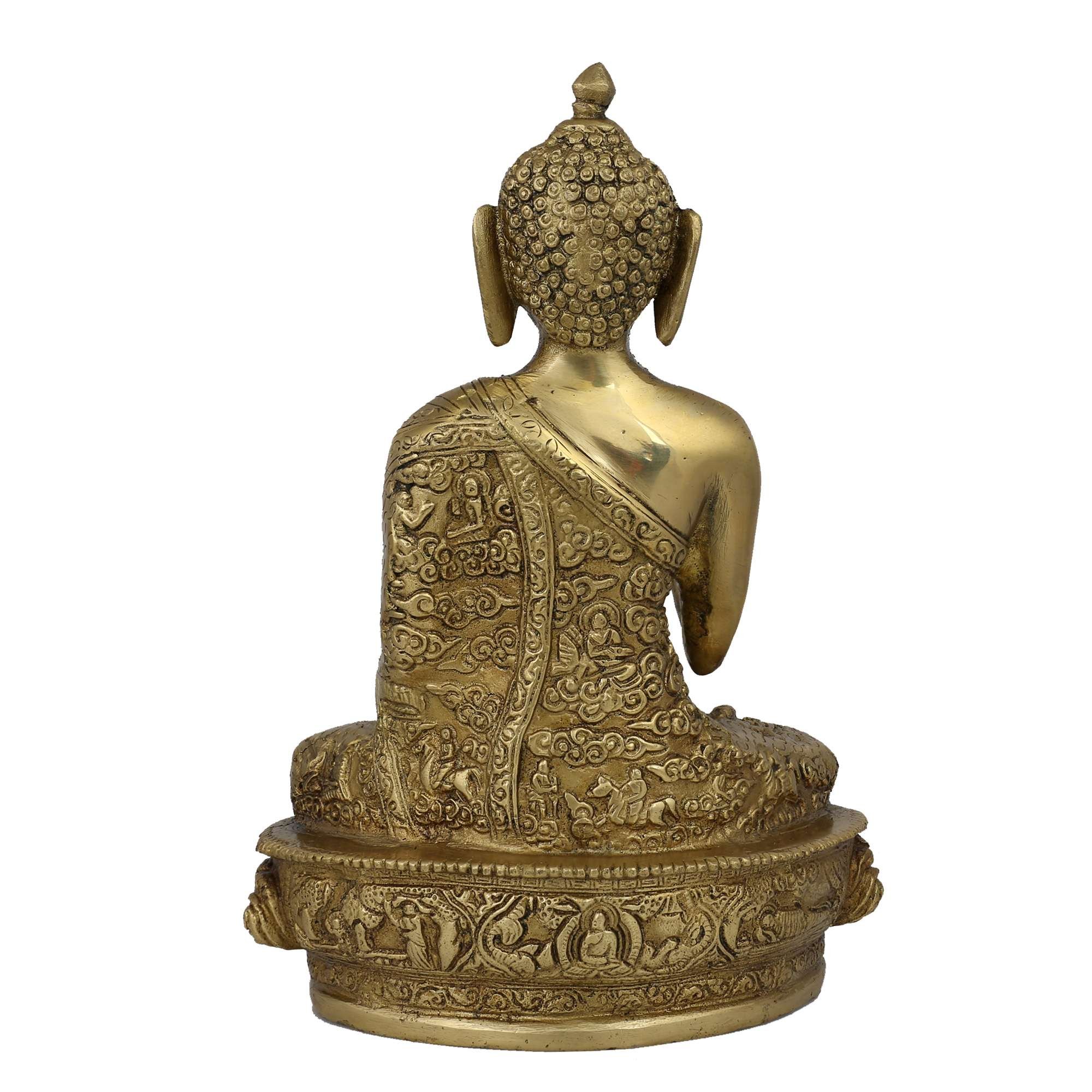9 Inch Protection Buddha Statue - Handcrafted Buddhist Decor for Home & Office, Spiritual Gift for Meditation & Blessing | Perfect for Altars, Yoga Studios & Peaceful Spaces