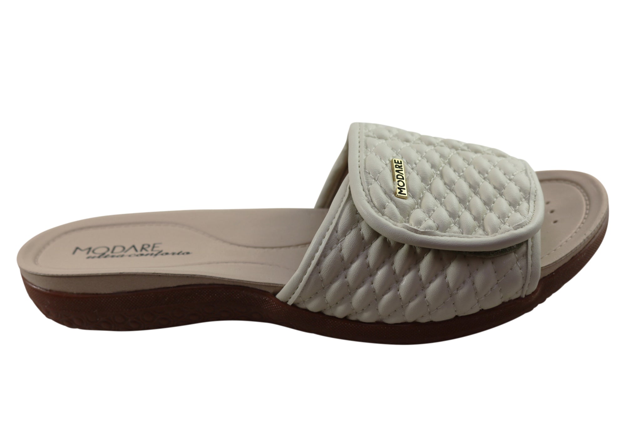 Modare Ultra Comfort Jacinda Women's Adjustable Slide Sandals - Lightweight & Cushioned for Walking, Beach, Pool & Home Use