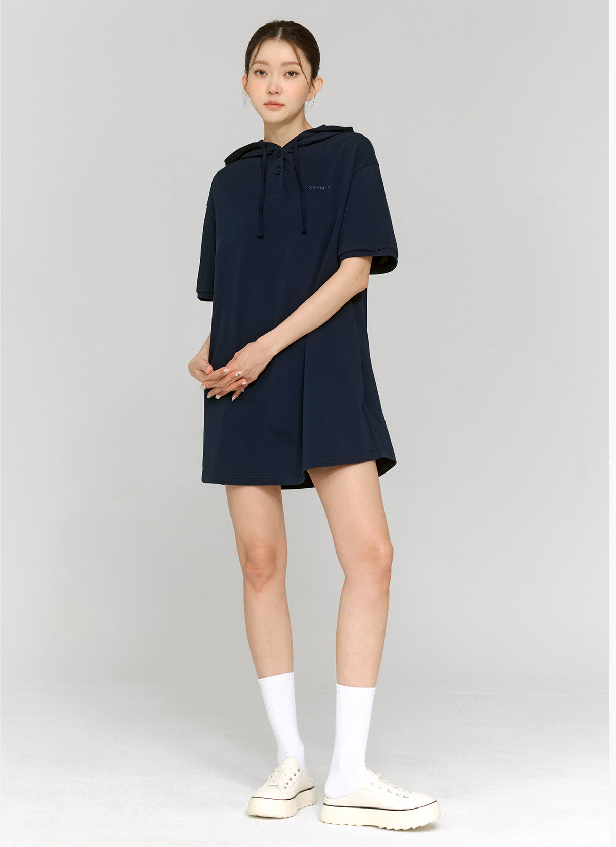 Cozy Two-Button Hoodie One Piece - Soft & Warm Unisex Jumpsuit for Lounge, Sleepwear & Casual Outfits