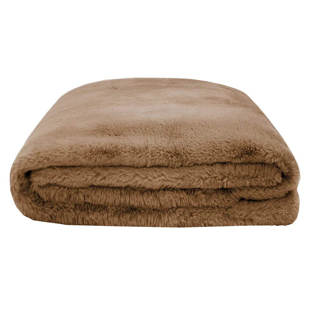 Frida Mocha Throw Blanket - Soft Cozy Knit Throw for Couch, Bed & Home Decor - Perfect for Living Room, Bedroom & Gift Giving
