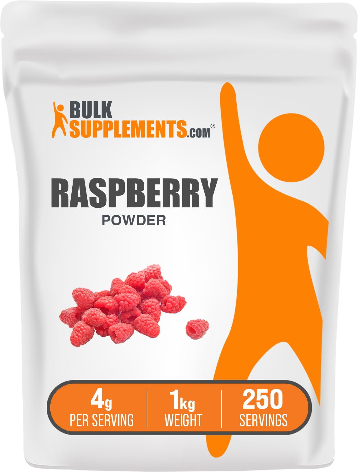 Organic Raspberry Powder - 100% Pure Dried Raspberry Fruit Powder - Natural Antioxidant Supplement - 1kg (2.2lbs) for Smoothies, Baking & Healthy Recipes